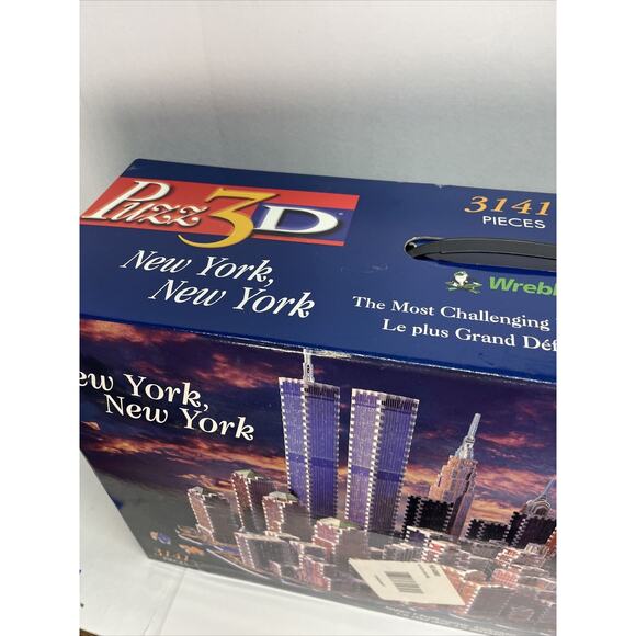 PUZZ3D New York City 3D Puzzle 3141pc Twin Towers NYC Vintage - Picture 5 of 9